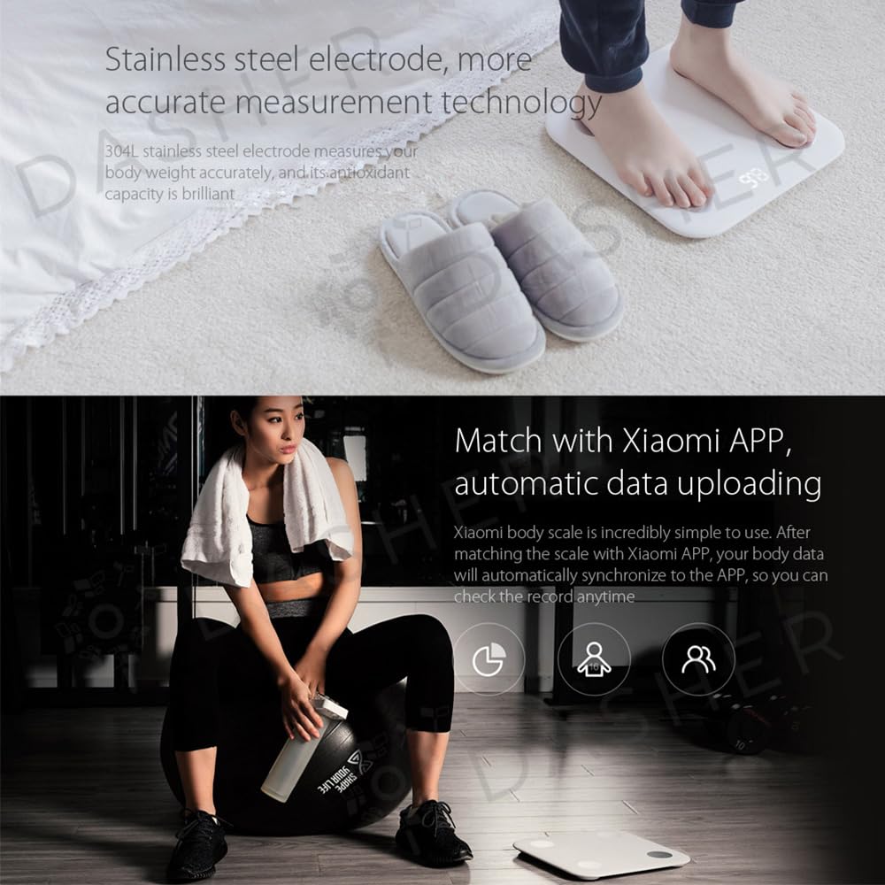 Xiaomi Cam Mi Smart Scale 2 Fonksiyonlu Akıllı Bluetooth Tartı Baskül