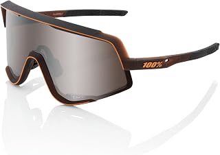 100% Glendale Sport Performance Cycling Sunglasses (Matte Translucent Brown Fade - HiPER Silver Mirror Lens)