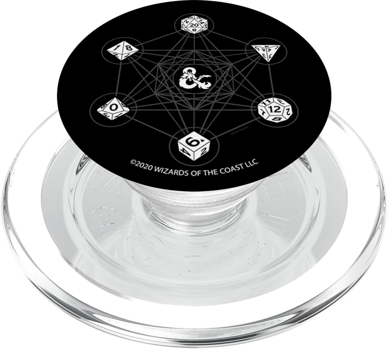 Dungeons And Dragons 6 Die Icons PopSockets MagSafe PopGrip for iPhone