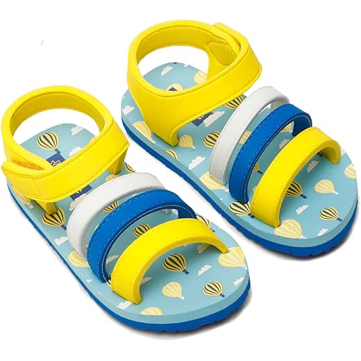 ONYC Premium Blossom Balloon Sandals - Sky Blue