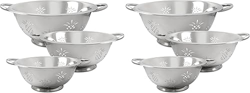 Miniatura 4 de ExcelSteel Base de descanso, apto para lavavajillas, excelente para verduras, ensalada, frutas, pasta, colador de piña, 1 QT2.5 QT4 QT, inoxidable