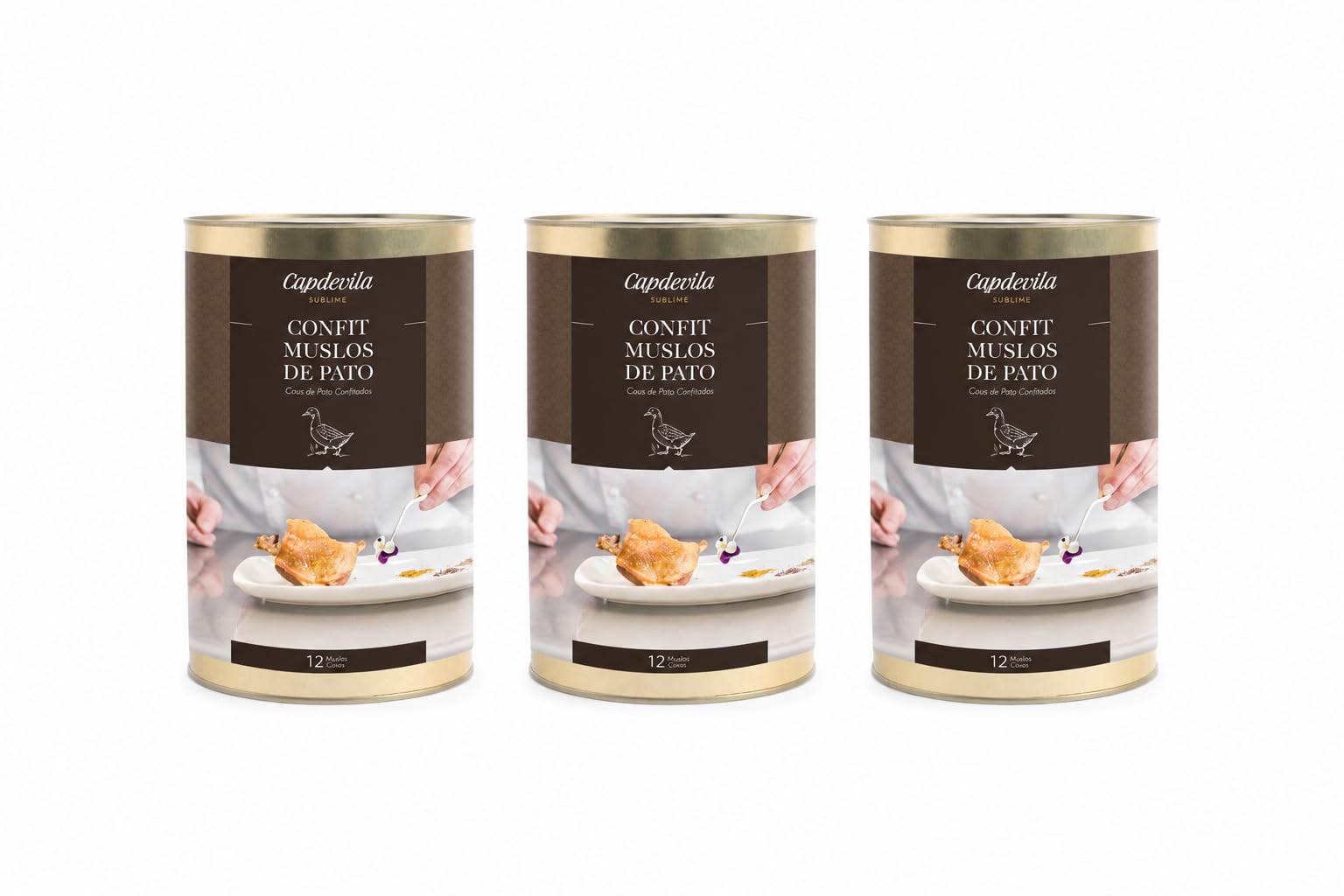 CAPDEVILA Confit de Pato Muslos 12 unidades - Pack de 3 Unidades