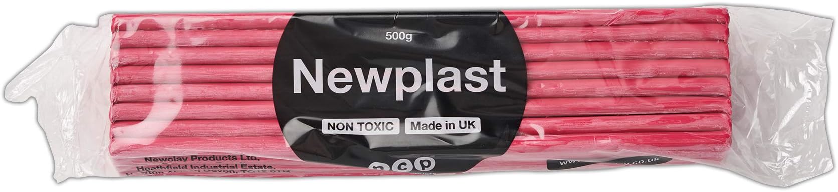 Newplast Plasticine, Cerise Block Of Modelling Material (500g)