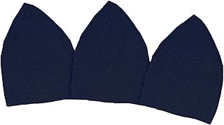 إيد قبعات كوفية اسلامية محبوكة للرجال قبعة صلاة توبي كروشيه طاقية تاكي جمجمة صغيرة للمسلمين والصلاة والاسلام مجموعة من 3 قطع لون كحلي مقاس M