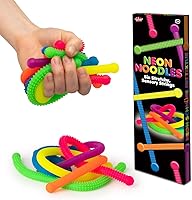 Vista 6 de Tobar Juguetes sensoriales táctiles con textura de fideos elásticos (paquete de 6)