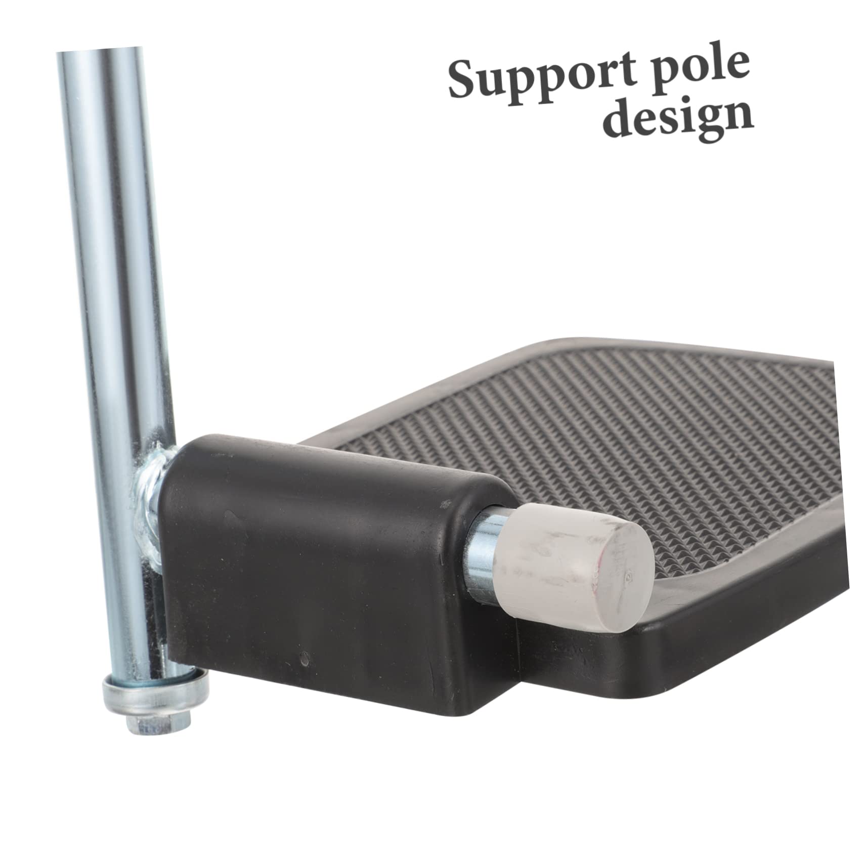 Pedal de Silla de Ruedas con Poste, 1 Par, Plástico Negro | Reposapiés Elevable, Protección Antideslizante, Repuesto para Usuarios de Silla de Ruedas Color Aleatorio