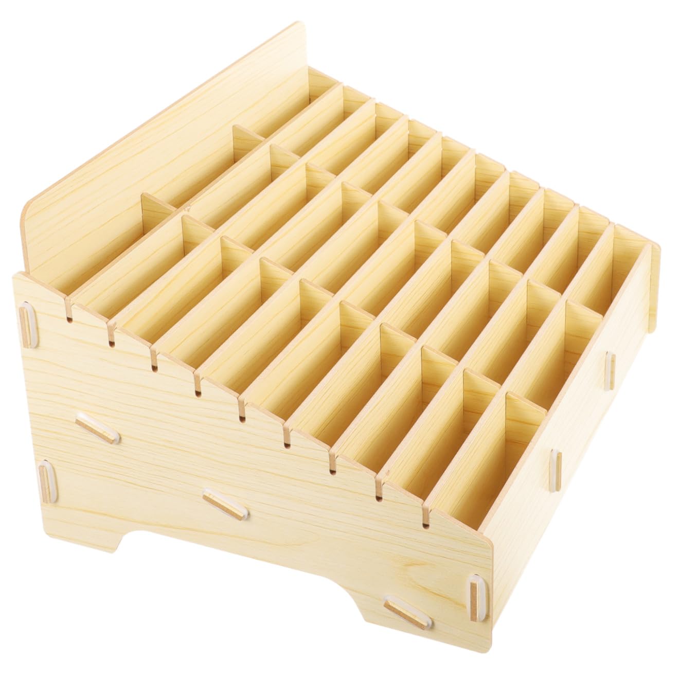 PRETYZOOM Organizer da Scrivania in Legno Portaoggetti da Tavolo Scomparti Multipli per Casa e Studio Design Semplice per Camera e Soggiorno