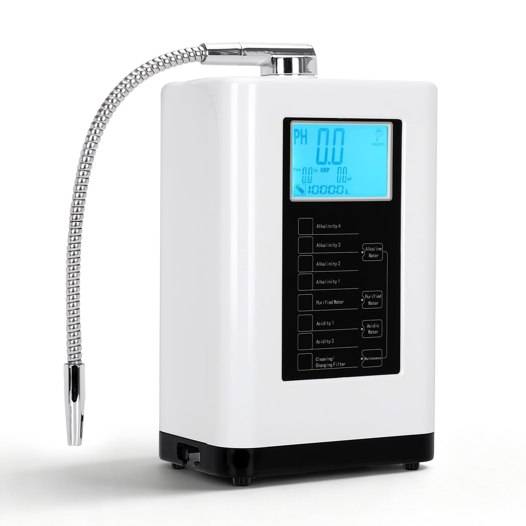 Alkaline Water Ionizer Machine, pH 4.0-10.5 Alkaline & Acidic Water, 7 Titanium Plates, 7…