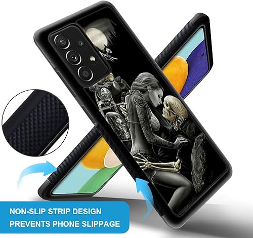 Miniatura 2 de ZHEGAILIAN Funda compatible con Samsung Galaxy A53 5G, I Love Skull Cool Case para Samsung Galaxy A53 5G, funda para hombres y niños, funda de TPU