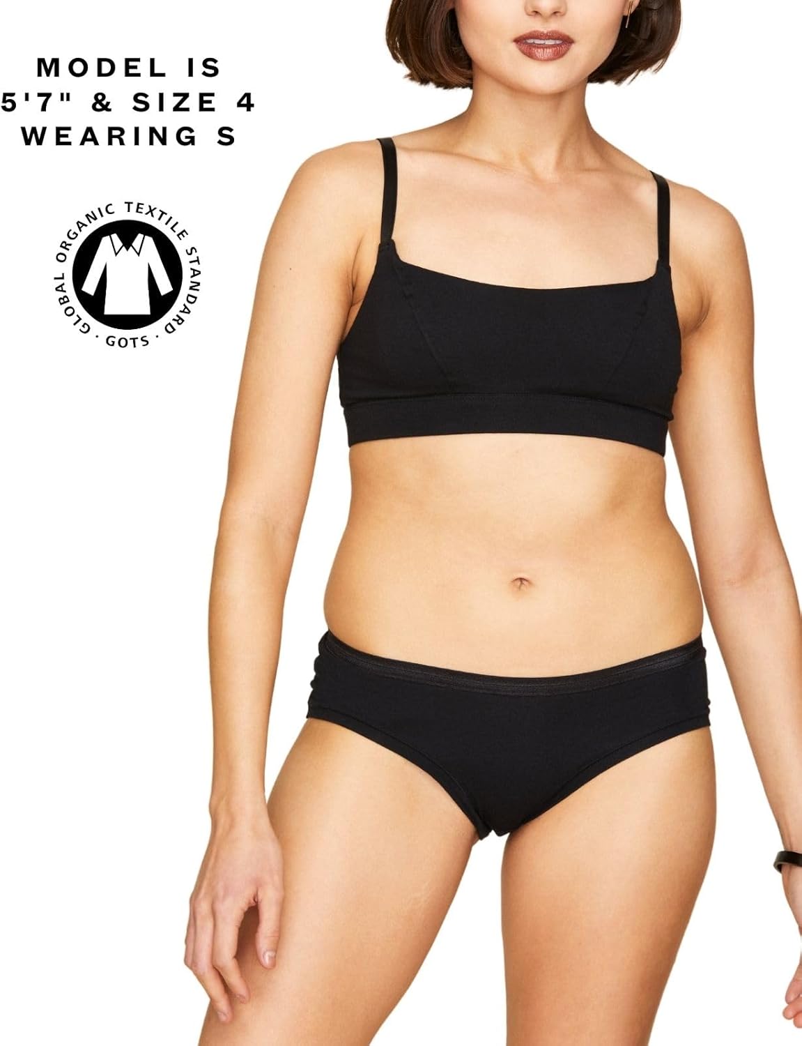 Women's Organic Cotton Mid-Rise Hipster 3-Pack, Extended Sizes; XS-3XL, Natural Knickey Panties, Breathable Underwear for All - Image 5