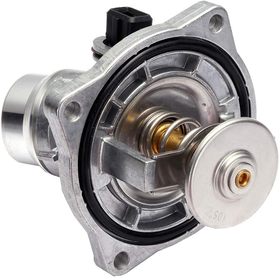 ECCPP 11531436386Engine Coolant Thermostat and Housing Assembly Radiator Coolant Thermostat Housing Equipment fit for BMW 540i 1999-2003, for BMW 740i 1999-2001, for BMW 740iL 1999-2001