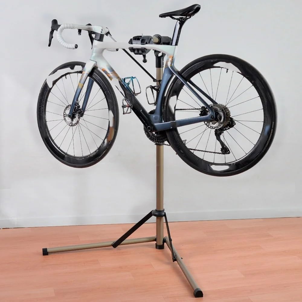 Fahrrad MontagestäNder Fahrradständerhalter Aufbewahrung Fahrradreparaturständer Aluminiumlegierung Fahrrad-Arbeitsständer Professionelle Fahrradreparaturwerkzeuge Einstellbar Falten