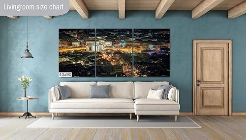 Miniatura 9 de Arc de Triomphe by Night, Paris, France - PrintCanvasAcrylicMetal (Canvas Print, 24x36 Inches)