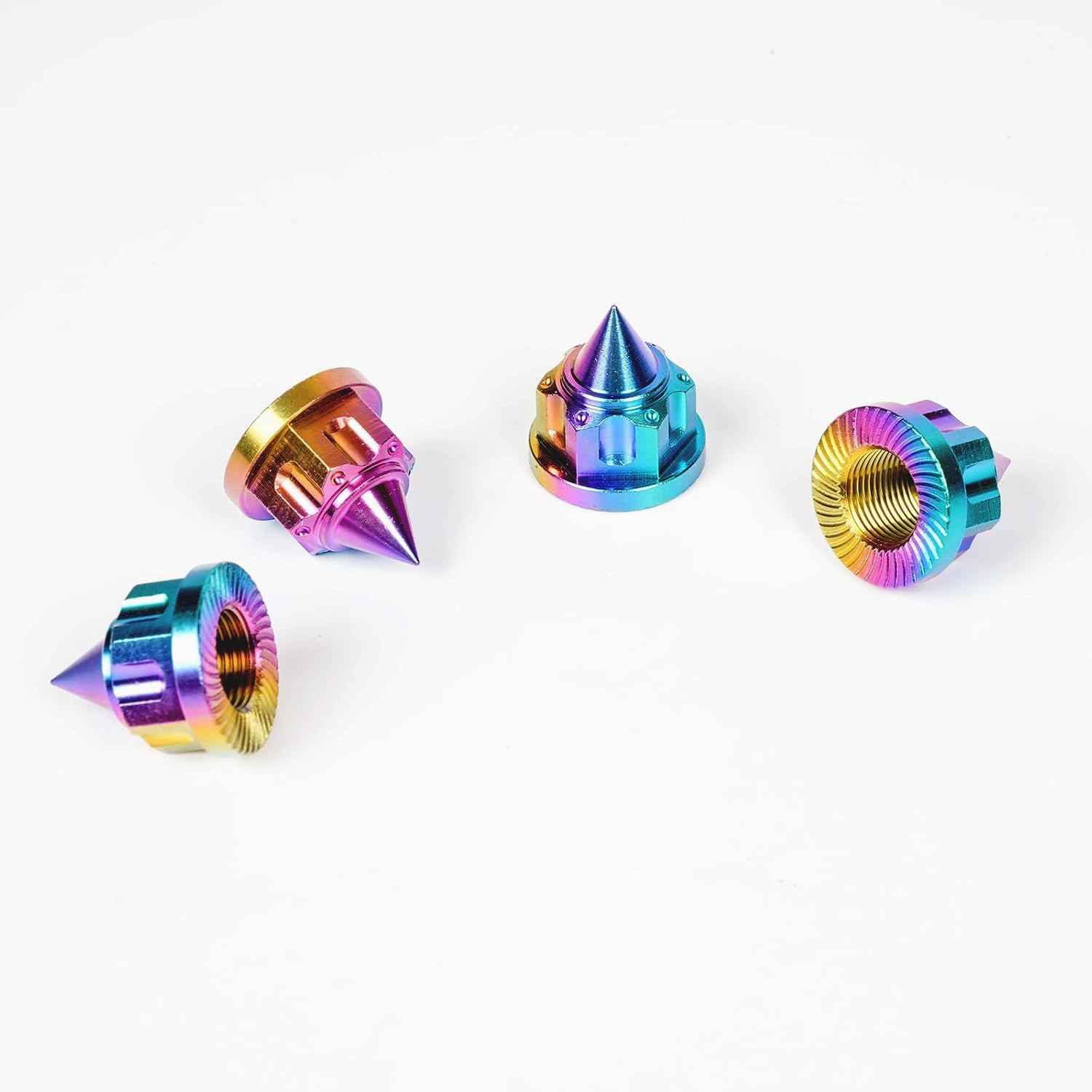 Titanium Wheel Nuts17mm for Arrma 6S 1/8 Kraton/Notorious/Outcast/Talion/Typhon 1/7 Mojave/Felony/Infraction/Fireteam/Limitless,Anti-Slip Wheel Locker Dazzling Color Thread 1.0 Upgrades Part AR310449