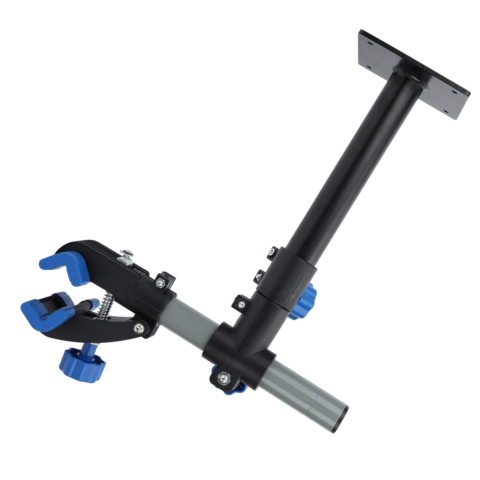 Cavalletto per Riparazione Bici Morsetto Regolabile per Montaggio a Parete per la Manutenzione della Bicicletta a Casa con Rotazione a 360° in ABS e Acciaio Al Carbonio