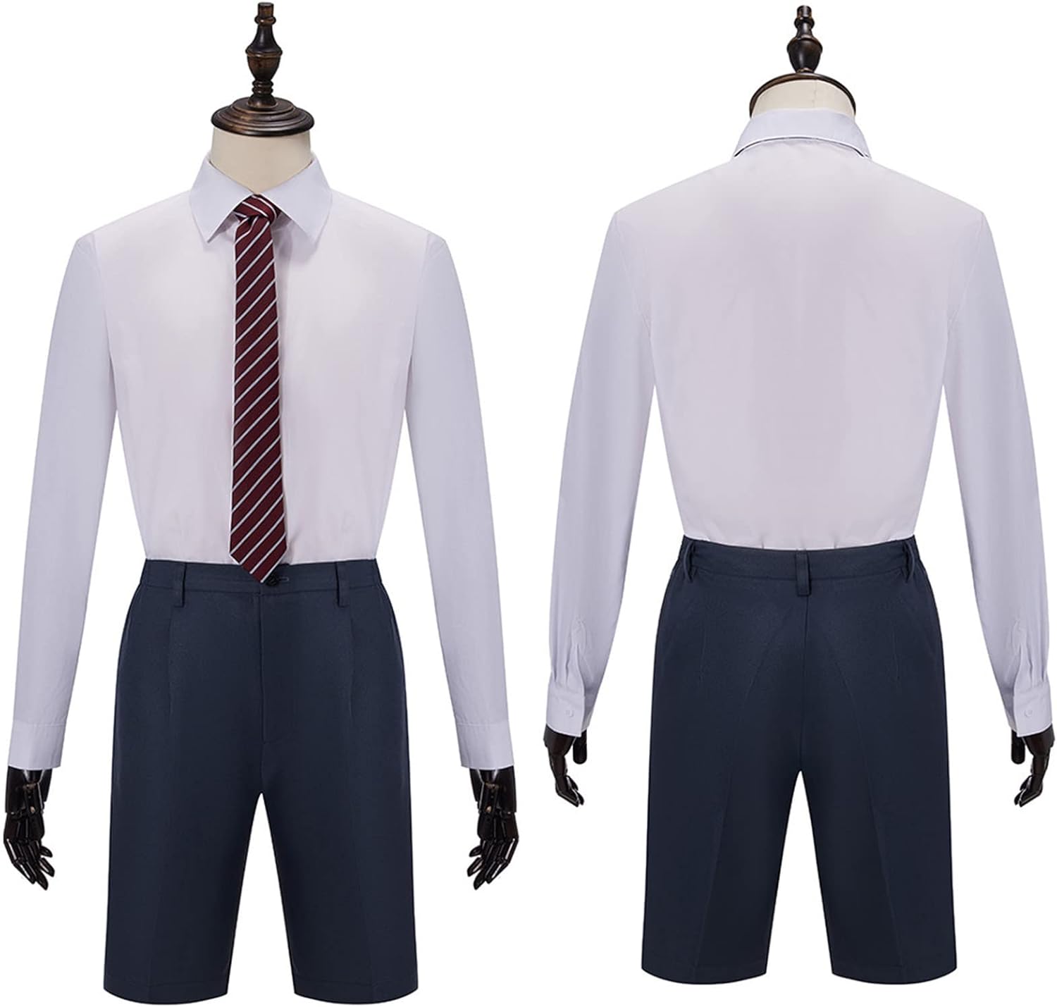 AwwwCos Men The Musical Cosplay Costume Red School Uniform Jacket Shorts Tie Full Set Halloween Party Outfit