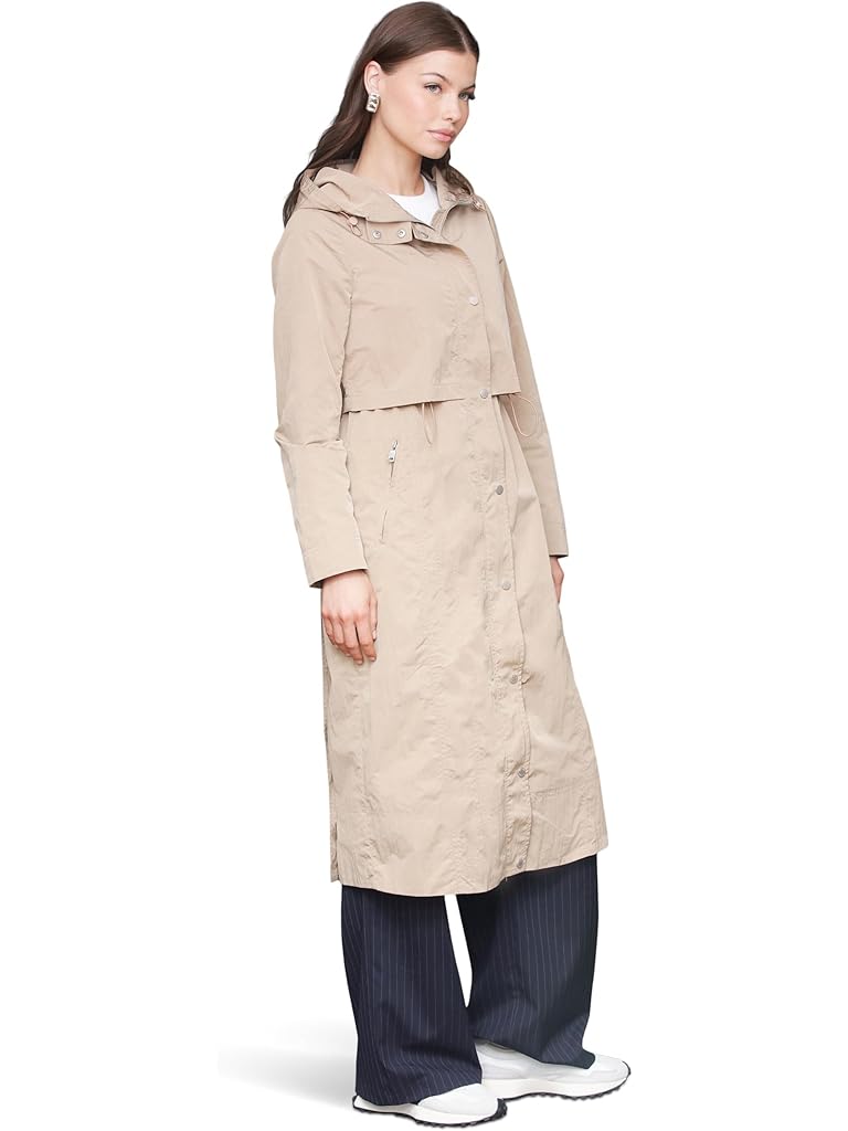 Tan Avec Les Filles Hooded Anorak Maxi Coat