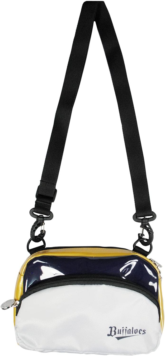 LEASAX ORIX Buffaloes Pouch, White x Navy