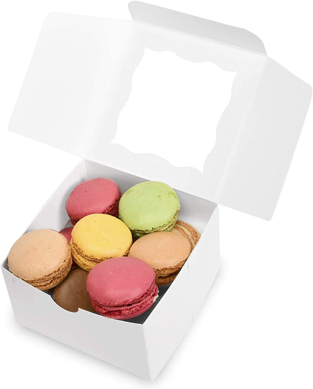 Brown Bakery Boxes with Window - Display Your Treats! -3