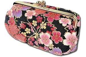 Traditional Japanese Edo Komon Makeup Bag