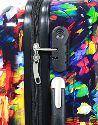 World Traveler Paris Nights Hardside 2-Piece Carry-On Spinner Luggage Set, Multicolor #TOP5