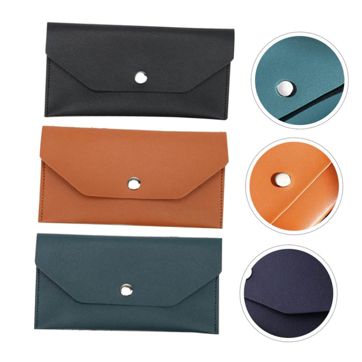 3 Set Porta Carte Portafoglio in Pu Poster Borsa Di Stoccaggio Delle Carte Porta Biglietti Da Visita Da Uomo Gioco Carta Organizzatore Di Carte Di Credito Metallo 3 Pezzi*3