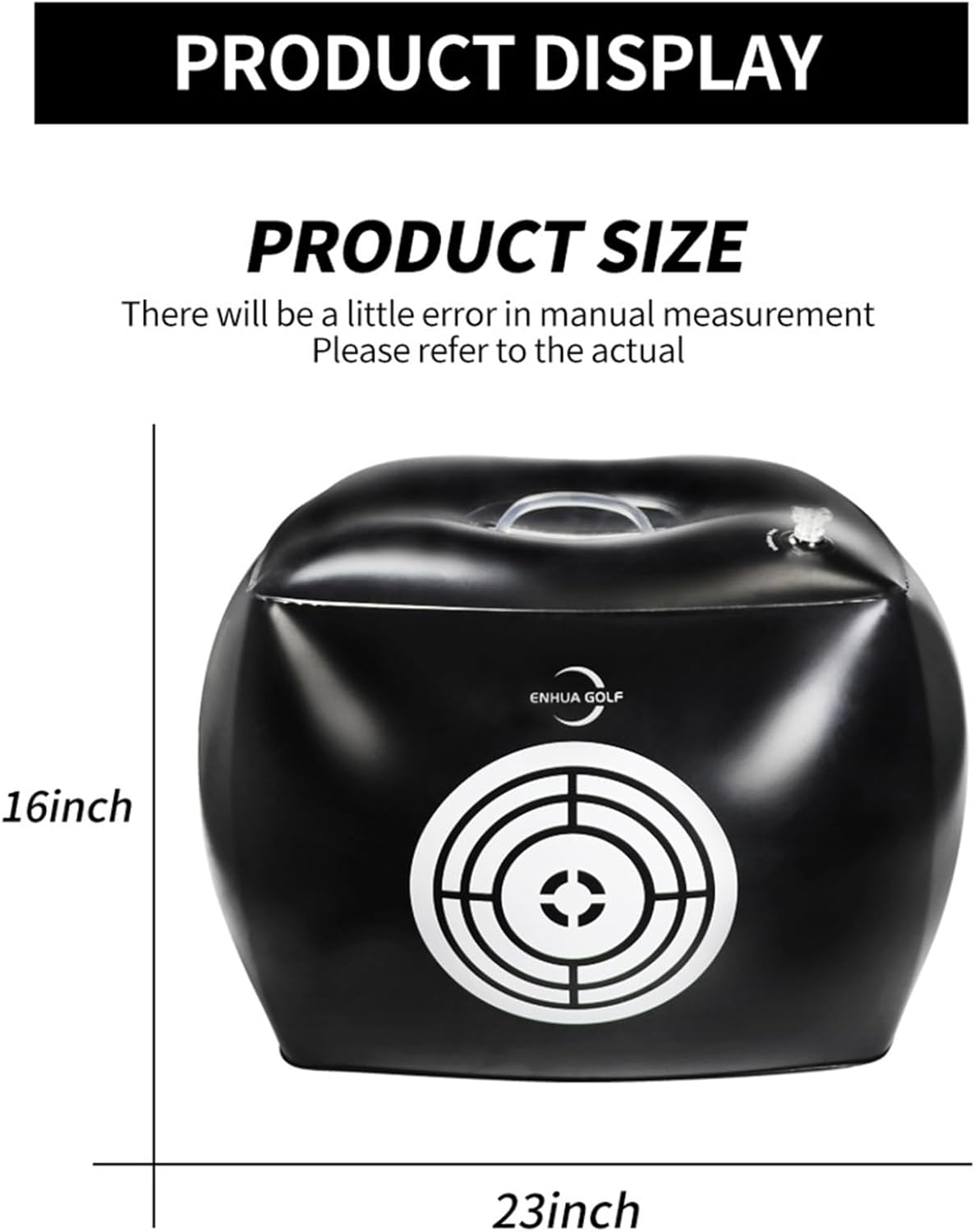 Shinsto Golf Powerful Shot Trainer - New Water/Air Fill Hitting Bag, Durable Swing Practice Tool
