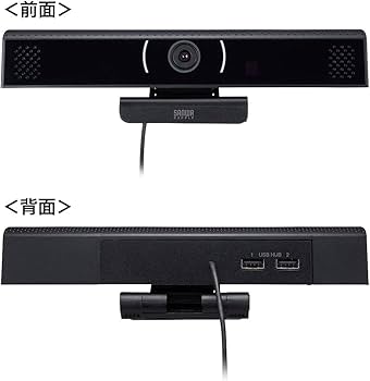 Amazon.co.jp: サンワサプライ スピーカー内蔵Webカメラ CMS-V48BK
