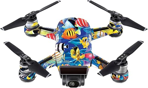 Miniatura 1 de MightySkins - Pegatina para piel (compatible con DJI, 100 unidades), color negro), DJSP-Tropical Fish