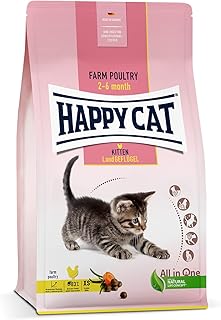 Happy Cat Young Kitten Land Poultry 70534 Dry Cat Food for Cat Babies from 5 Week of Life 300 g Content product image