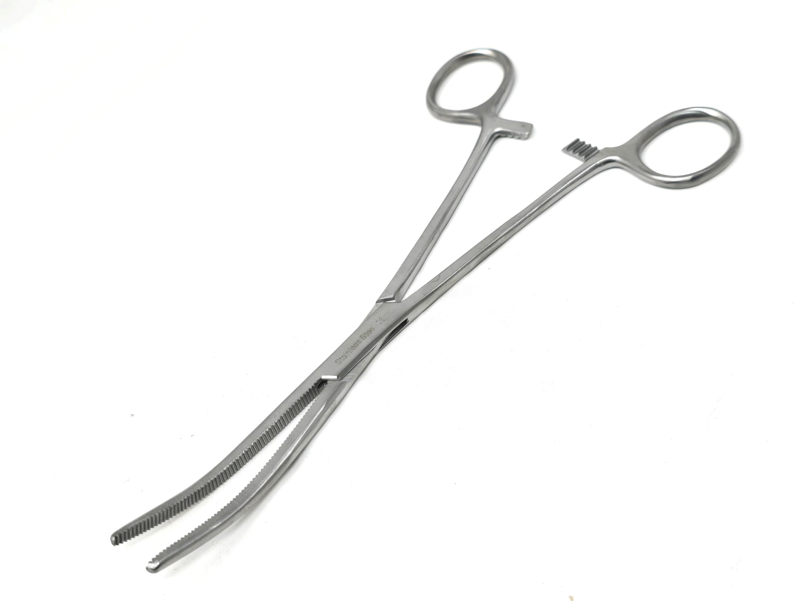 2 Pc 8" Locking Straight & Curved Stainless Steel Hemostat Forceps Set Ideal for EMT, Firefighter, Dental, Hobby, Fishing, Electronics, Pruning, Taxidermy + More — Amazon image 5