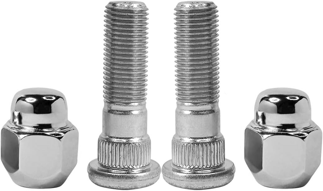 4PCS M12x1.25 Chrome Wheel Lug Stud Nut Set 28365FE001 Compatible with Subaru Forester Crosstrek Outback WRX STI Legacy Impreza BRZ Tribeca Ascent Scion FR-S # 28171AJ000