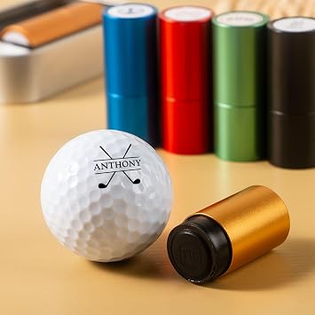 STAMTECH Custom Golf Ball Stamp - Personalized Golf Ball Stamp Markers,Customized Golf Accessories Gifts for Golf Lovers, Golfers, Dad, Husband, Boyfriend,Fathers Day,BirthdayBlue
