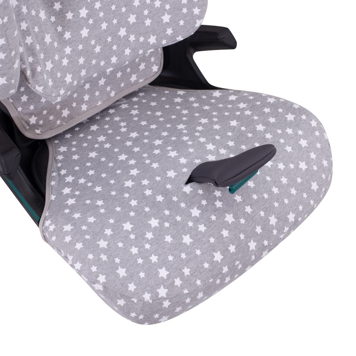 JYOKO Kids Housse pour Siège de Voiture Compatible avec Römer Kidfix (Romer Kidfix I-Size, White Star)