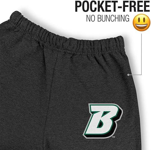 Miniatura 3 de LOGOVISION Pantalones deportivos para hombre con logotipo primario colegiado colección jaspeado carbón