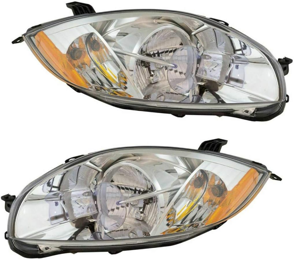 CarLights360: For 2007-2012 MITSUBISHI ECLIPSE Headlight Pair Driver and Passenger Side W/Bulbs DOT Certified For MI2502159 MI2503159