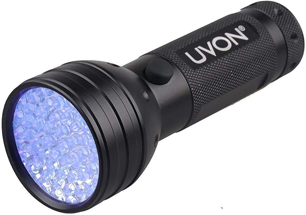 UVON Ultraviolet UV 395nm 51 Leds Flashlight - Detects Pet Stains, Bed Bugs, Scorpions, Fake Money