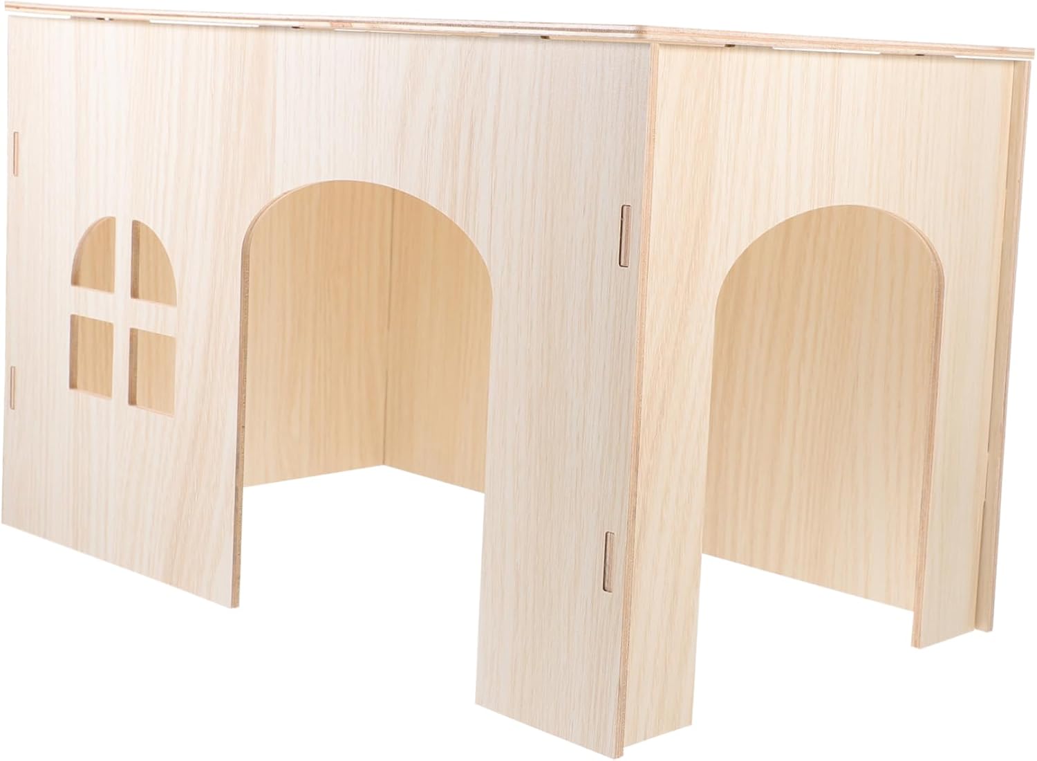 GALPADA Squirrel Nest Toys Wooden Hamster Hideout House Chinchilla House Guinea Pig Playpen Pet Hideaway Resting Place
