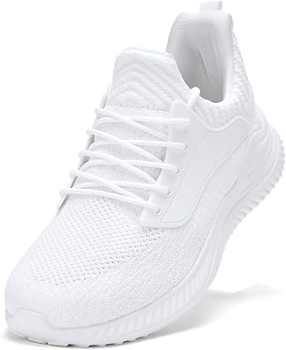 Mens Wide Sneakers Walking Shoes - Wide Slip on Tennis Shoes,Lightweight Breathable Comfortable Running Shoes for Athletic Workout Gym Jogging and Casual Wear Wide Width