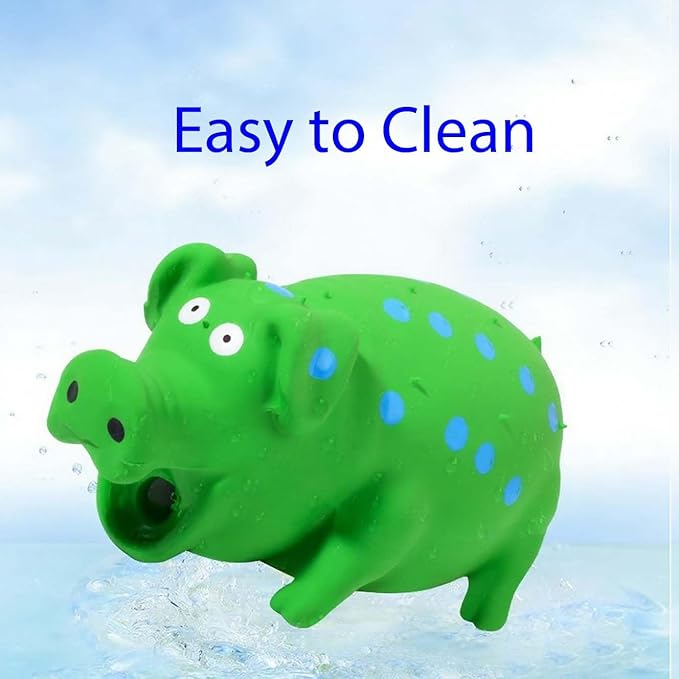 Juguete Chillon para Perro con Sonido de Cerdo, Mordible de Goma miniatura 5