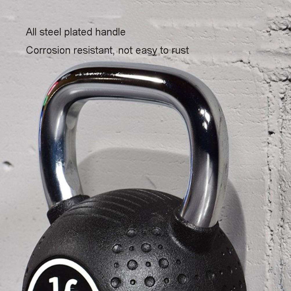 Kettlebell AGYH Fitness Nero, Realizzato in Ghisa, Attrezzatura Professionale per L'allenamento della Forza, Stesse Dimensioni ， 6 kg / 8 kg / 10 kg / 12 kg / 20 kg / 24 kg