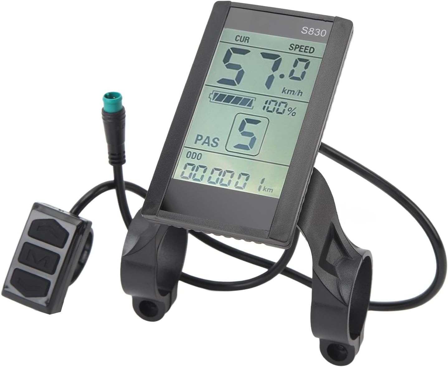 GLOGLOW LCD Display Panel for Electric Scooter, 24V 36V 48V S830 Replacement with Control Connector, Electric Scooter Accessories for Adults Kids Commuting Daily Use