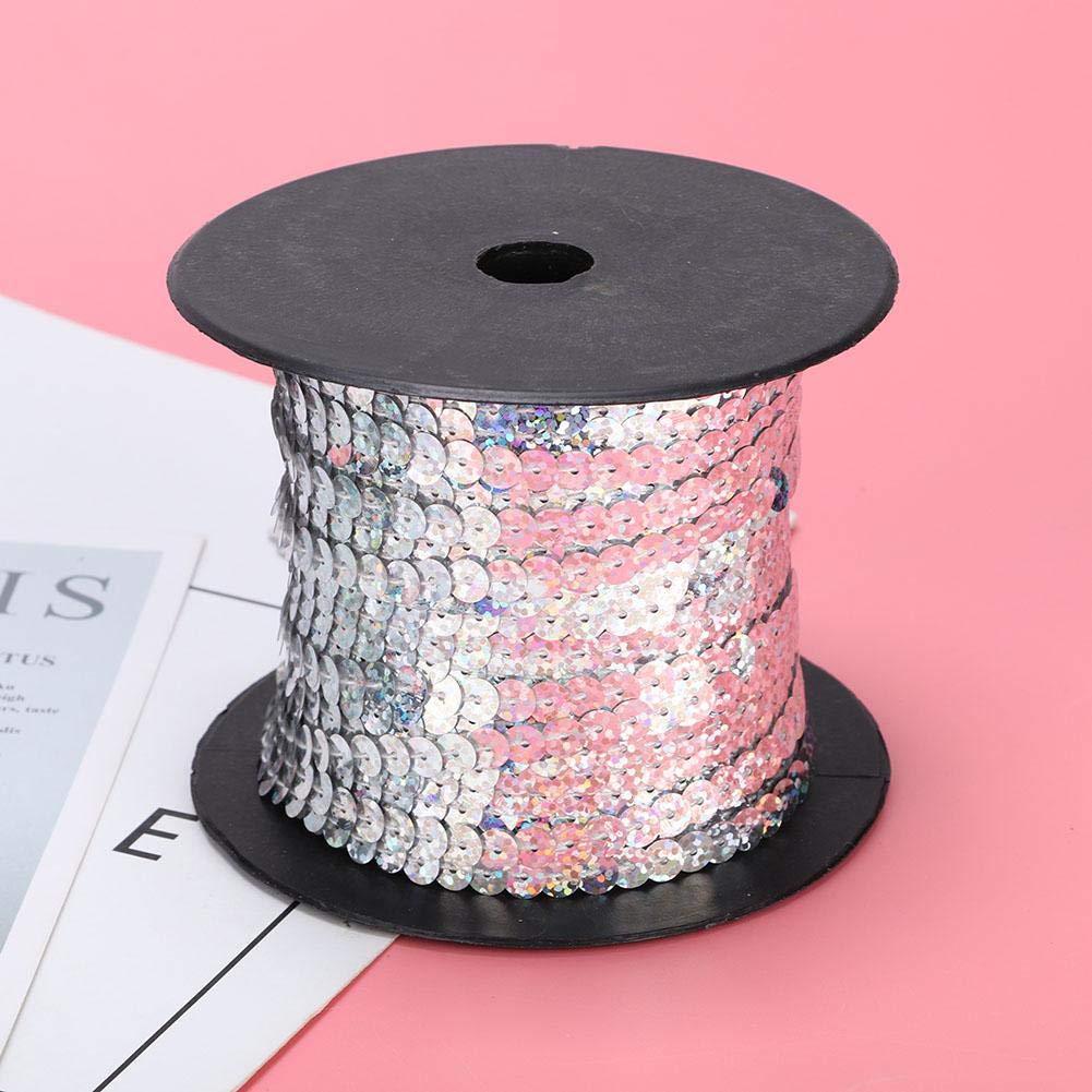 Corde À Paillettes, 100 Yard/Roll 6Mm Paillette Paillette Paillettes Rouleau Sequin String Ruban Pour Artisanat Embellissements Costume Accessoires(Rouge Corde À Paillettes, 100 Yard/Roll 6Mm Paillette Paillette Paillettes Rouleau Sequin String Ruban Pour Artisanat Embellissements Costume Accessoires(Rouge