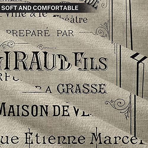 Emvency Set of 2 Throw Pillow Cover Vintage Advertisement French Perfume Ad Paris France Chic Decorative Pillow Case Home Decor Square 18 x 18 Inch Pillowcase