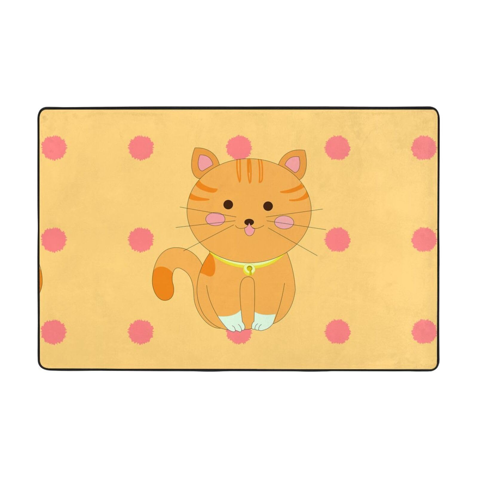 Tapis chaton mignon pour chambre d'enfant et salon cocooning