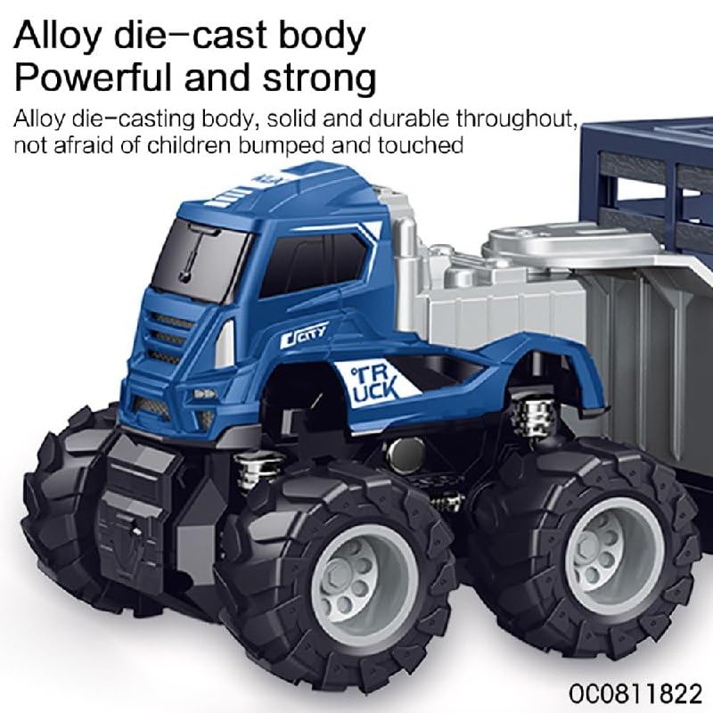 Advisian store 1:43 4WD Diecast Animals Display Truck Toys with Friction Powered Car Vehicle Toy Gifts for Kids (2 Colour Truck = Sent Any 1 Colour Truck) (1:43 Animals Display Truck) 1