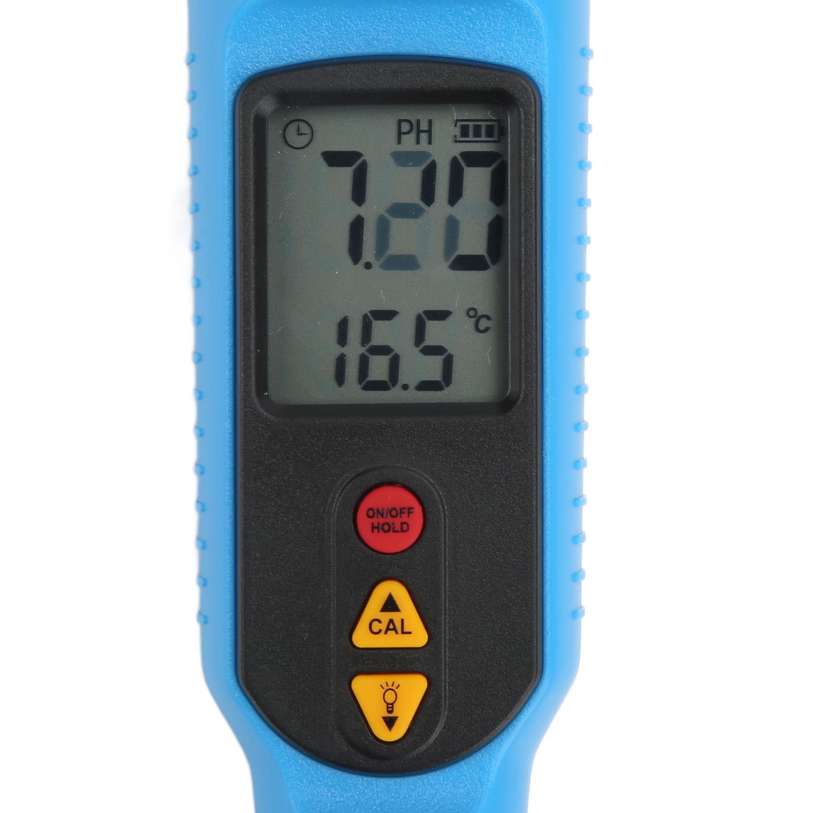 FTVOGUE Bolígrafo Probador de PH, Medidor de PH Portátil ABS con Pantalla LCD, 0,00 a 14,00, Precisión de ±0,05, Compensación de Temperatura de 32 a 140 °F, para Pan, Carne, Salsa de Frutas, Pasta