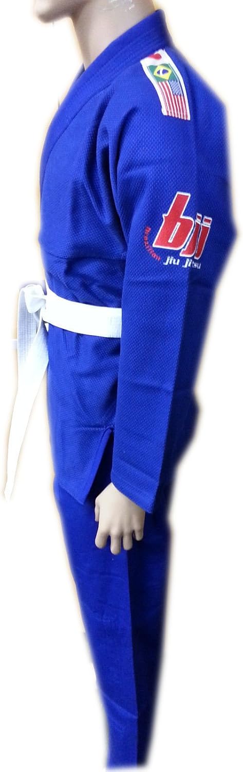 BJJ Gi Men & Women Blue Jiu Jitsu Gi Martial Arts Fighting Uniform Training Uniforms, Pre-Shrunk, Ultra Light Weight Uniforms Soft Fabric
