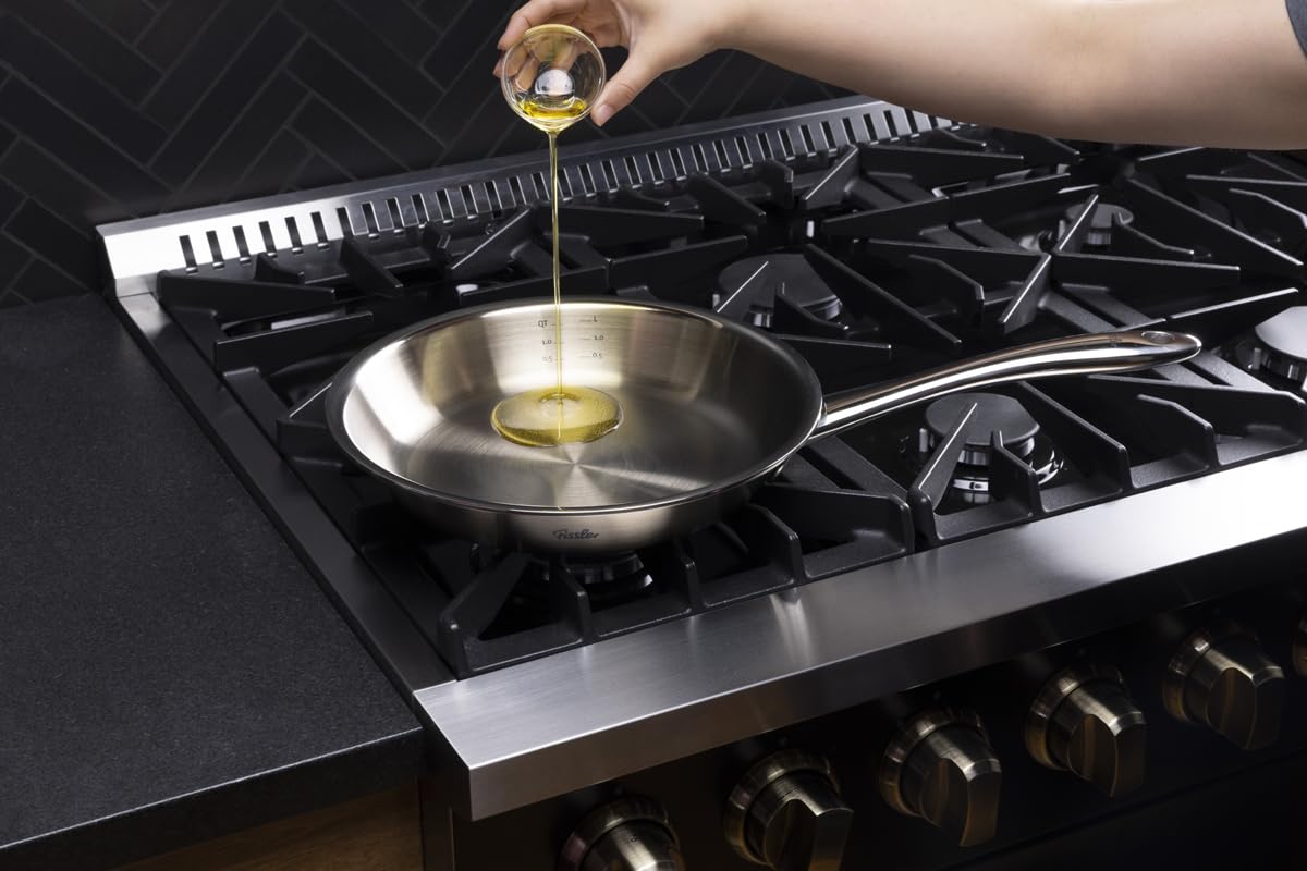 Fissler M5 Pro-Ply® Padella in acciaio inox, 20 cm, prodotta in Germania, materiale multistrato Pro-Ply™ a 5 strati, senza rivetti, acciaio inox 18/10, induzione