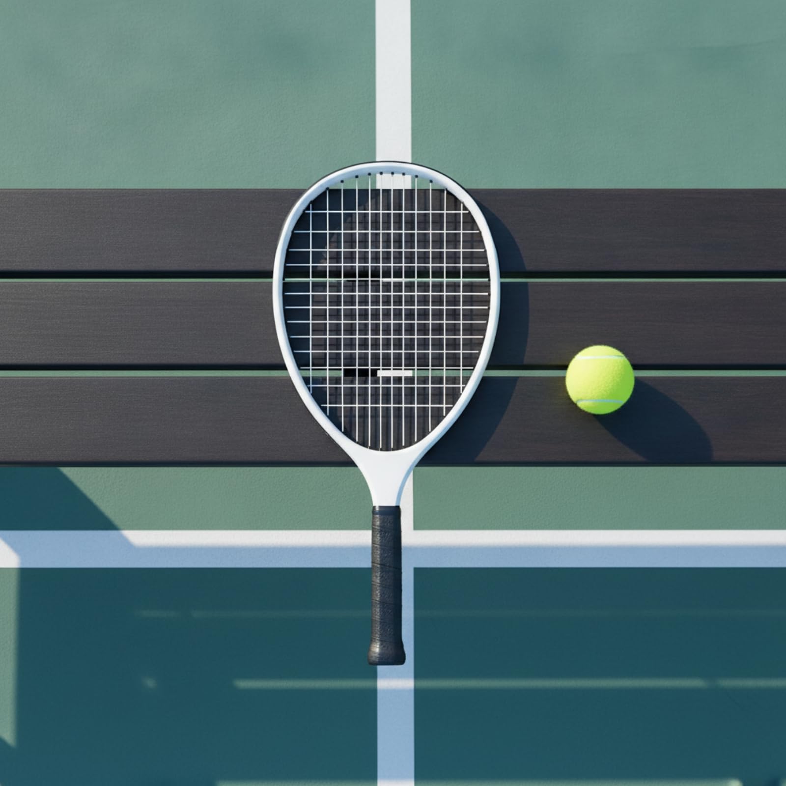 LOVIVER Raqueta de Tenis Raqueta Pala Cuerda Marco Empuñadura de Material Compuesto con Respuesta Consistente y Tensión Recomendada de 50 Adecuada para Clases